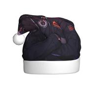 MSRHIUEF ravens Pattern Christmas Hat for Adult Festive Celebrations as a Gift for Men and Women