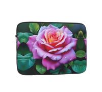 MSRHIUEF Roses Bloom Stamp Portable Laptop Sleeve Case - Shockproof Portable Laptop Sleeve Bag 17 inch for Men and Women Business Travel, Office Daily Use