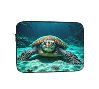 MSRHIUEF Sea Turtle Stamp Portable Laptop Sleeve Case - Shockproof Portable Laptop Sleeve Bag 13 inch for Men and Women Business Travel, Office Daily Use