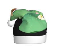MSRHIUEF Snail on lotus leaf Pattern Christmas Hat for Adult Festive Celebrations as a Gift for Men and Women