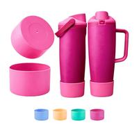 MSRIBYIQ Silicone Boot 2Pcs, Compatible with Owala FreeSip Sway Bottles Tumblers 30oz and 40oz Black Cherry Anti Scratch Anti-Slip Protective Sleeve Bottom Bumper Protector