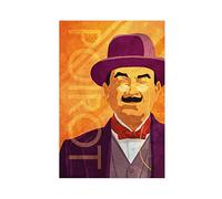 MSRV Series Agatha Christie's Poirot Vintage Canvas Poster Wall Art Decor Print Picture Paintings for Living Room Bedroom Decoration Unframe: 12x18inch(30x45cm)