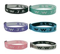 MSSIEJEW 6PCS WWJD Bracelet for Women Men WWJD Bracelets Jesus Bracelets Inspirational Christian Bracelets Handmade Bracelet Christian Gifts, L, no gemstone