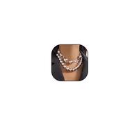 MSSIEJEW Chunky Choker Necklace Chunky Gold Choker Necklace Geometric Sphere Necklace Gold Thick Statement Necklace for Women, One Size, Metal, No Gemstone