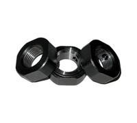 Mssoomm DN6 Lock Nut for Roller Screw，5Pack M6 x 1 Hex Nut, 42CrMo Steel, 6H Precision, Phosphated and Lubricated Anti Backlash, Copper Setscrew Included