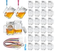 Mssushi 28 Set Shot Glasses with Handles and Lids, 40ml