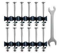 MSSVIGING 12 PCS Long Trampoline Screws and Bolts,M8 x 3.7inches Length Trampoline Screws, Trampoline Enclosure Pole Gap Spacers,Trampoline Replacement Parts Accessories