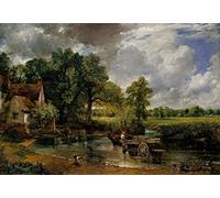 MSTECO Canvas Wall Poster Wall Decoration Painting Oil Painting the Hay Wain By John Constable for Wall Decor 60x90cm