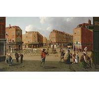 MSTECO Oil Painting Canvas Wall Poster Wall Decoration Painting Seven Dials Covent Garden by William Hodges for Wall Decor 60x90cm
