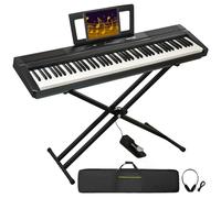 MSTNE Digital Piano 88 Keys Weighted Keyboard with Hammer Action Full Size Weighted Keyboard Piano 88 Keys with 2 x 30W Speakers Adjustable Stand Carry Case Sustain Pedal