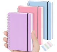 MSTONAL 3 Pack Small Spiral Notebook College Ruled Mini Pocket Size 3.5x5.5