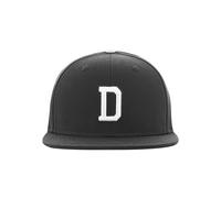 MSTRDS Unisex Letter Snapback, D Black, M/L