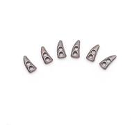 MSTZA 100pcs 7mm Super Mini Horn Toggle Buttons Metal Silver Gun Black Doll Clothes Buttons Small Buttons For Dolls Clothes