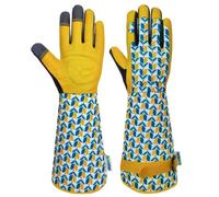 MSUPSAV Women Gardening Gloves for Yard Work, Thorn Proof Garden Gloves for Digging Planting Weeding (Medium, Tuilp)