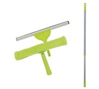 MSV 100493 Window Cleaner With Telescopic Handle, Polypropylene, Rubber, 31.5 x 5 x 67 cm, blue/green/purple