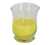 MSV 11 cm Citronella Oil Scented Candle with Glass, Yellow