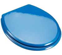 MSV 140015, Stainless steel hinged toilet seat, Dark Blue, 43.5 x 37.5 x 1.8 cm