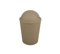 MSV AKO 5.5L Waste Bin with Collapsible Lid Taupe, Brown, 5.5 L