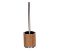 MSV "Bamboo" Toilet Brush, Brown/Silver