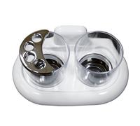 MSV "Basic Wall Toothbrush Holder, White