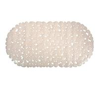 MSV Bathtub mat Pebbles 39x99cm in beige, Fabric, 39 x 99cm