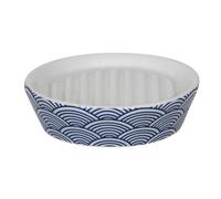 MSV Bento Soap Dish, Ceramic, White/Blue, 30 x 20 x 15 cm