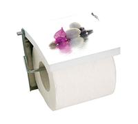 MSV "Borneo Stainless Steel/MDF Toilet Paper Holder, Multi-Colour