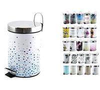 MSV Brest Blue Cosmetic Pedal Bin 3 Litres with Removable Inner Bucket