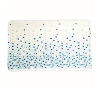 MSV Brest Blue Microfibre Bath Mat 45 x 75 cm