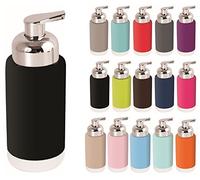 MSV 'Cagliari 142331 Soap Dispenser, Plastic, black, 30 x 20 x 15 cm