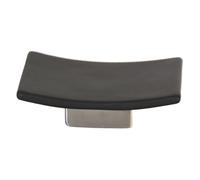 MSV Ceramic Nhale Soap Holder, Black