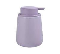 MSV - Ceramic Soap Dispenser Maonie - Practical Pump - 8.5 x 8.5 x 12.6 cm - 0.3 L - Lavender - Ideal for Kitchen and Bathroom - Elegant and Functional Design