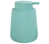 MSV - Ceramic Soap Dispenser Maonie - Practical Pump - 8.5 x 8.5 x 12.6 cm - 0.3L - Aqua - Perfect for Kitchen and Bathroom - Elegant and Functional Design