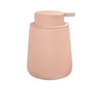 MSV - Ceramic Soap Dispenser Maonie - Practical Pump - 8.5 x 8.5 x 12.6 cm - 0.3L - Pink - Ideal for Kitchen and Bathroom - Elegant and Functional Design