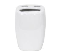 MSV Ceramic Tooth Brush Holder, White