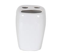 MSV Ceramic Tooth Brush Holder, White