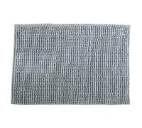 MSV Chenille High Pile Bath Mat Light Grey, Microfibre, lightgrey, 50 x 80 cm (Rechteckig)