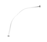 MSV Curved Aluminium Shower Curtain Rail 80 x 80 cm Chrome