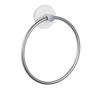 MSV Homexpert 141455 Malta Hand Towel Ring Chrome-Plated Zinc Metal Silver 20 x 4 x 24 cm