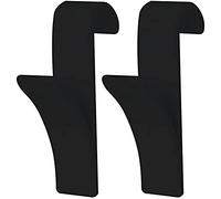 MSV Hook for towel dryer 2 pcs. in black, Fabric, 6.4 x 9.8 x 2.5 cm