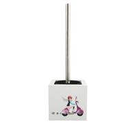 MSV "Jane Stainless Steel/MDF Toilet Brush, Multi-Colour