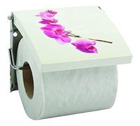 MSV "Lanyu MDF and Stainless Steel Tissue Toilet Roll Holder, White