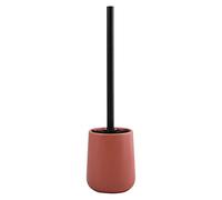 MSV Maonie Toilet Brush Set Ceramic Matt Red, Terracotta Mat, 9x39cm