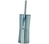 MSV Miami Stainless Steel Toilet Brush Holder, Stainless-Steel, Silver, 25 x 25 x 5 cm