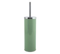 MSV Miami Toilet Brush with Hygienic Container Basil Green, Stainless Steel, 9x39cm