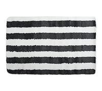 MSV Microfibre Bath Mat 50 x 80 cm 'Deauville' Grey, 80x50 cm