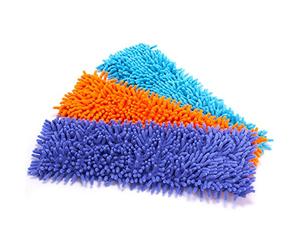 MSV Mop for Chenille, Orange/Green/Purple/Blue