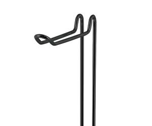 MSV MSV "Amy" Toilet Roll Holder with Free Standing Toilet Roll Holder Replacement Paper MSV Length x Depth x Height 15 x 54 cm Matt Black