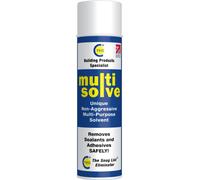 MSV MULTISOLVE Multi Purpose Solvent - Adhesive, Sealant & Glue Remover - Aerosol Spray - CT1 Adhesive Remover - Fast Working & Drying - Clear - 500ml