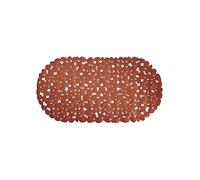 MSV Non-Slip Bath Mat PVC 35 x 68 cm Terracotta